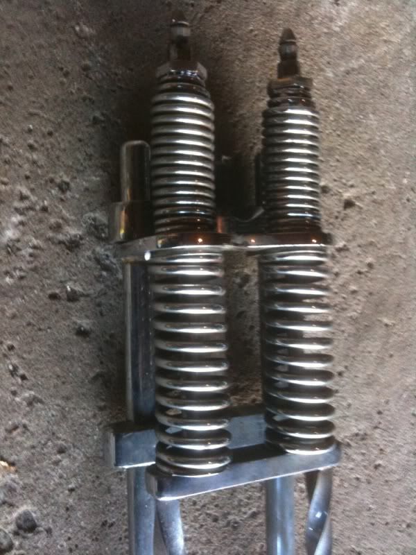 FS VINTAGE SPRINGER forks w/twisted metal front legs